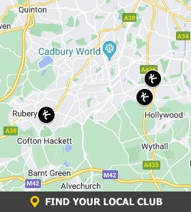 Central England Kung Fu Clubs Map